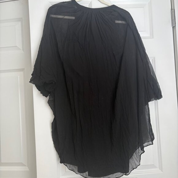 Diane von Furstenberg 100% Silk Fleurette Chiffon Mini Dress Black - Picture 7 of 10